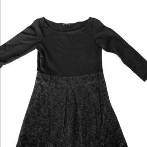 Theory black/charcoal dress